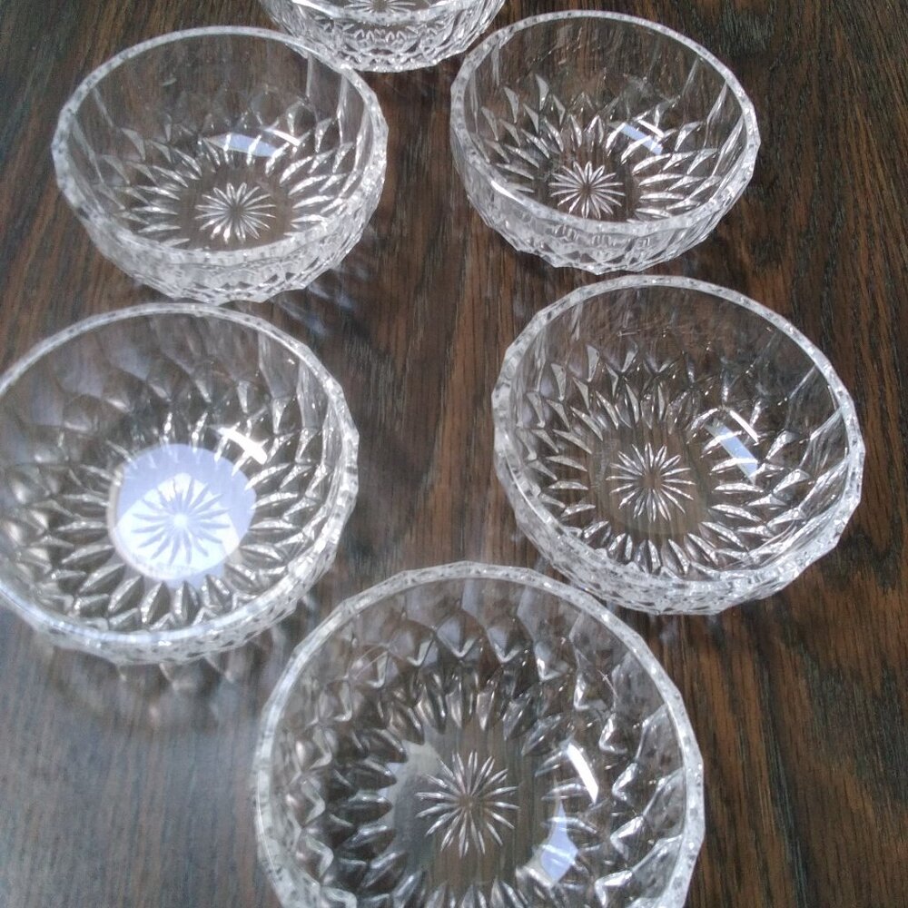 VAL ST LAMBERT SMALL CRYSTAL BOWLS